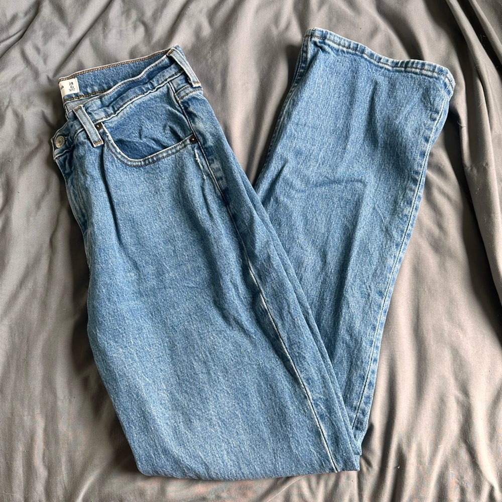 abercrombie & fitch the baggy mid rise jeans